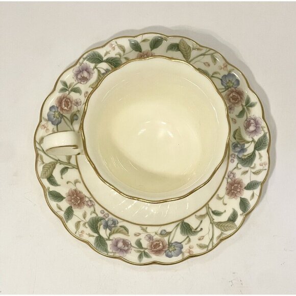 Noritake La Prada Cup & Saucer Bone China Japan Teacup 4703 Floral - Picture 8 of 8